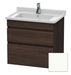 Тумба/шкафчик для консоли/столешницы Duravit DuraStyle под раковину 50х54,8х51,2 см, подвесная, ДСП, цвет: каштан темный/белый матовый, 2 выдвижных ящика, прямоугольная