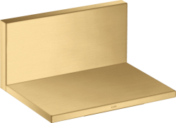 Излив на ванну Axor ShowerCollection 240/120, G 3/4 с ливневым потоком, скрытого монтажа, настенный, латунь, цвет: шлифованное золото, прямоугольный, размер излива 24х12 см, встраиваемый/встроенный