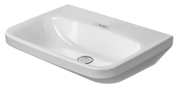 Раковина DURAVIT DuraStyle WonderGliss 55х44х17 см, подвесная, медицинская, прямоугольная, санфарфор, цвет белый, без отверстия под смеситель, антигрязевое покрытие, без перелива