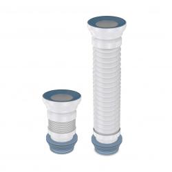 Гофра армированная труба Zegor, для унитаза, 600 мм, стопорное кольцо интегрировано в корпус, для туалета