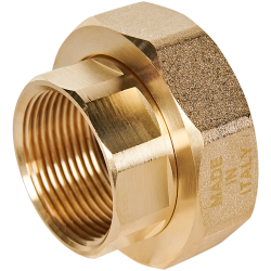 Комплект гаек G 2" x Rp 1 1/4" Stout для подключения циркуляционного насоса, монтажный, из латуни с прокладками