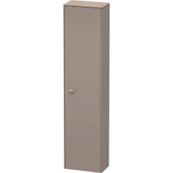 Пенал Duravit Brioso R, 27х19,6х133,1 см, подвесной/напольный, (правый), с дверцей/одностворчатый, с полками, со стеклянными полками, цвет: базальт, в ванную комнату