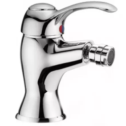 Смеситель для биде Cezares Lira, однорычажный, низкий, длина излива 89 мм, неповоротный, керамический, латунь, цвет хром, без донного клапана