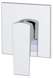 Смеситель для душа BelBagno Arlie, встраиваемый, однорычажный, без излива, керамический, латунь, цвет хром