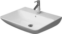 Раковина DURAVIT ME by Starck, WonderGliss 65х49х18 см, подвесная, прямоугольная, санфарфор, цвет белый, с 1 отверстием под смеситель, антигрязевое покрытие, слив/перелив