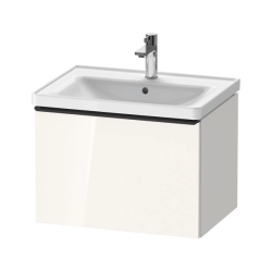 Тумба под раковину Duravit D-Neo, 63,4х45,2х44 см, подвесная, 1 выдвижной ящик, ДСП, цвет: белый глянец, шкафчик навесной, прямоугольная, правая/левая, в ванную комнату