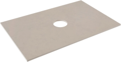 Столешница Allen Brau Liberty 75, цвет бежевый, 708х418х10 мм, керамогранит, прямоугольная, для мебели, с отверстием