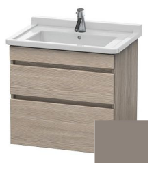 Тумба/шкафчик для консоли/столешницы Duravit DuraStyle под раковину 50х47,8х51,2 см, подвесная, ДСП, цвет: сосна серебристая/базальт, 2 выдвижных ящика, прямоугольная
