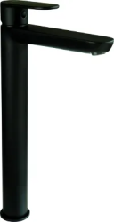 Смеситель для раковины/умывальника Deante ALPINIA, однорычажный, неповоротный, высокий, длина излива 165 мм, керамический, латунь, цвет черный