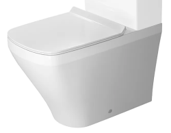 Чаша для унитаза-компакт Duravit DuraStyle HygieneGlaze 37х63х42 см, напольная, цвет белый, санфарфор, прямоугольная, универсальный (в стену/в пол) выпуск, под компакт бачок, ободковый, без сиденья, антибактериальное покрытие, для туалета/ванной