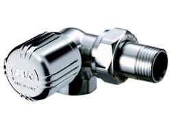 Терморегулирующий трехосевой вентиль Far лев. 1/2" ВР. серебро