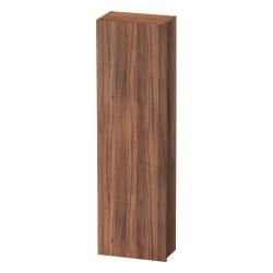Пенал Duravit DuraStyle, 40x24x140 см, подвесной, (левый), с дверцей, с полкой, со стеклянными полками, цвет: орех темный/базальт, в ванную комнату