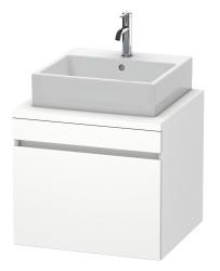 Тумба/шкафчик для консоли/столешницы Duravit DuraStyle под раковину 60х54,8х51,2 см, подвесная, ДСП, цвет: белый матовый, 1 выдвижной ящик, прямоугольная