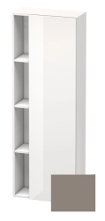 Пенал Duravit DuraStyle, 50x24x140 см, подвесной, (правый), с дверцей, с закрытыми/открытыми полками, цвет: белый глянец/базальт, в ванную комнату
