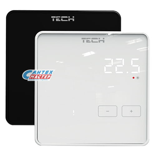 Терморегулятор STOUT TECH R-9Z температурный (для L-9) проводной (белый) двухпозиционный, комнатный, для систем электрического теплого пола, термостат электронный, программируемый, с жк дисплеем, аналоговый, температуры, с таймером