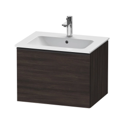 Тумба под раковину Duravit D-Neo, 61х46,2х44 см, подвесная, 1 выдвижной ящик, ДСП, цвет: каштан темный, шкафчик навесной, прямоугольная, правая/левая, в ванную комнату
