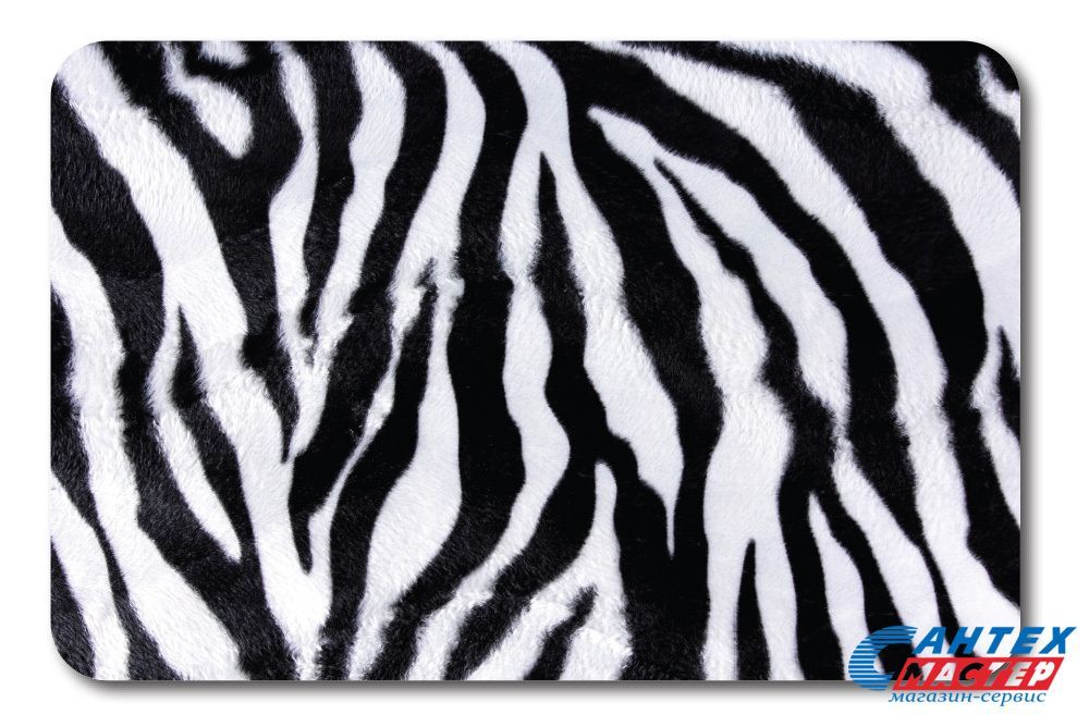 Коврик для ванны АкваЛиния 45х75 нейлон зебраCDB652М-3