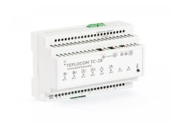 Термоконтроллер БАСТИОН TEPLOCOM КАСКАД TC-2B для управления системой водяного отопления, 2 котлов и 2 циркуляционных насосов по сигналам от комнатных термостатов