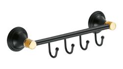 Крючок Fixsen Luksor настенный 4 шт. черный FX-71605-4B