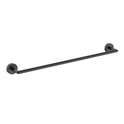 Полотенцедержатель Raglo R320.01.09, одинарный, 600 мм настенный, неповоротный, латунь, для полотенец в ванную/туалет/душевую кабину, цвет графит