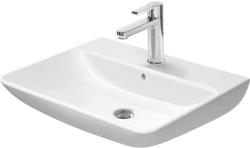 Раковина DURAVIT ME by Starck, 65х49х18 см, подвесная, прямоугольная, санфарфор, цвет белый шелковисто-матовый, с 1 отверстием под смеситель, слив/перелив