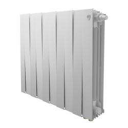 Радиатор отопления Royal Thermo PianoForte 500 Bianco Traffico VDR80 (10 секций) биметаллический, нижнее, правое подключение, для квартиры, дома, водяные, мощность 1890 Вт, настенный, батарея, белый