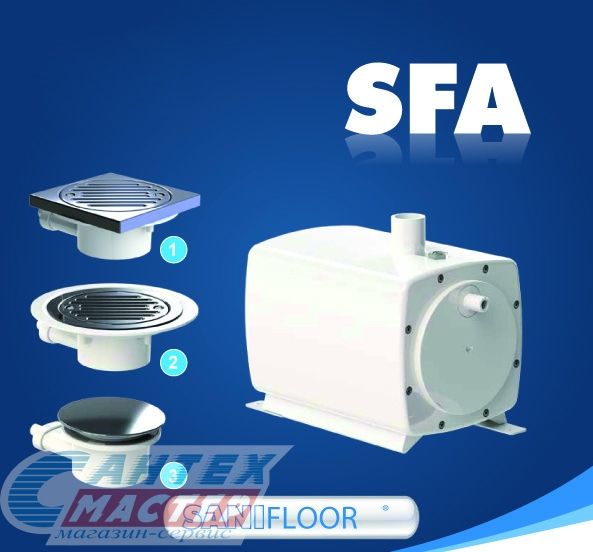 Насосная канализационная установка (Сололифт) SFA Sanifloor измельчитель