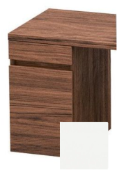 Тумба/шкафчик для консоли/столешницы Duravit DuraStyle под раковину 30х47,8х51,2 см, подвесная, ДСП, цвет: орех темный/белый матовый, 1 выдвижной ящик, прямоугольная