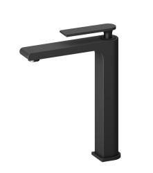 Смеситель для раковины Timo Anni однорычажный, высокий, излив длинный, длина 170 мм, керамический, латунь, цвет черный, без донного клапана