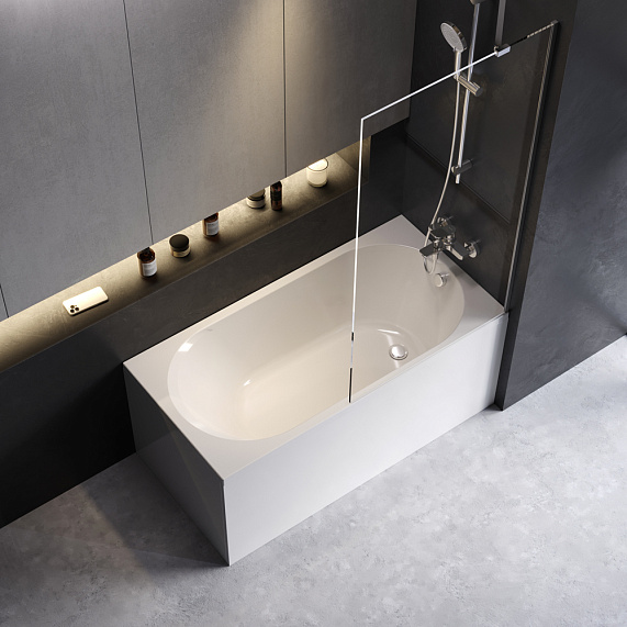 Ванна Am.Pm X-Joy 140х70 акриловая, цвет белый глянцевый, (без гидромассажа, рамы, сифона, фронтальной панели) прямоугольная, левосторонняя/правосторонняя