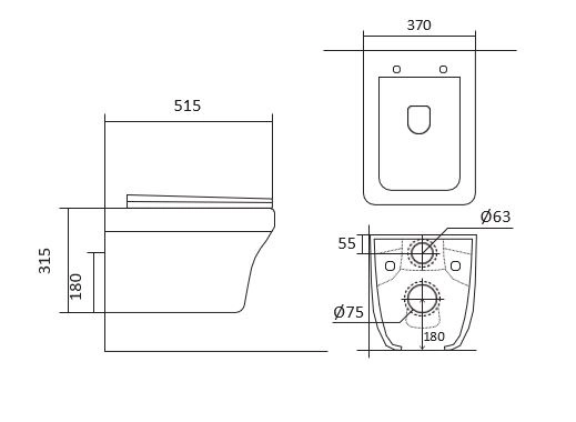 Комплект унитаза с инсталляцией Aquatek Амадео (Сет) c сиденьем микролифт, без кнопки, комплект крепления