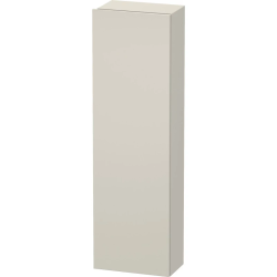 Пенал Duravit DuraStyle, 40x24x140 см, подвесной, (правый), с дверцей, с полкой, со стеклянными полками, цвет: серо-коричневый/белый матовый, в ванную комнату
