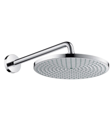 Верхний душ Hansgrohe Raindance S 300 Air 1jet EcoSmart, настенный монтаж, круглый, с 1 режимом, размер 30 см, латунный, цвет хром, для душа/ванной