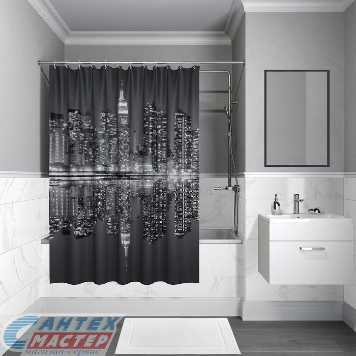 Шторка Iddis для ванной комнаты Basic 180х180 B04P118i11