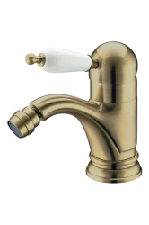 Смеситель для биде Boheme Medici Ripresa, однорычажный, неповоротный, керамический, длина излива 125 мм, латунь, цвет бронза
