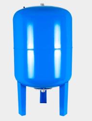 Бак расширительный 50 л. (синий) AQUALINK на ножках, на пол, вертикальный, мембранный, для воды, антифриза, для систем водоснабжения, нижнее подключение 1"