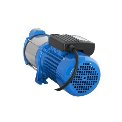 Насос поверхностный Aquario AMH-80-4P многоступенчатый, напор 40 м, 950 Вт, расход 70 л/мин 220В, центробежный, однофазный, для подачи чистой воды, корпус нержавеющая сталь 2880