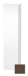 Пенал Duravit DuraStyle, 40x24x180 см, подвесной, (правый), с дверцей, с полкой, со стеклянными полками, цвет: орех темный/белый матовый, в ванную комнату