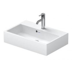 Раковина DURAVIT Vero Air, WonderGliss 60х40х16,5 см, подвесная, прямоугольная, санфарфор, шлифованная, цвет белый, 1 отверстие под смеситель, антигрязевое покрытие, без перелива
