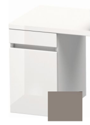 Тумба/шкафчик для консоли/столешницы Duravit DuraStyle под раковину 30х47,8х51,2 см, подвесная, ДСП, цвет: белый матовый/базальт, 1 выдвижной ящик, прямоугольная