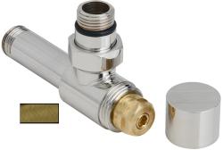 Вентиль Сунержа угловой под шестигранник G 1/2" НР х G 1/2" НР, цвет состаренная бронза