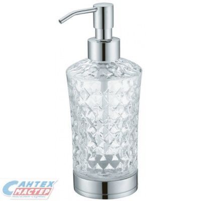 Дозатор для жидкого мыла Boheme Royal Crystal круглый хром 10223