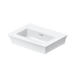 Раковина DURAVIT White Tulip, 45х33х13,5 см, подвесная сверху, прямоугольная, санфарфор, цвет белый, без отверстия под смеситель, без перелива