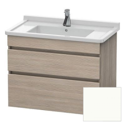 Тумба под раковину для консоли/столешницы Duravit DuraStyle 90х47,8х51,2 см, подвесная, ДСП, цвет: сосна серебристая/белый матовый, 2 выдвижных ящика, прямоугольная