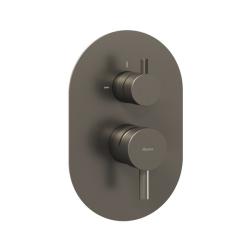 Смеситель для душа Ravak Espirit, встраиваемый, однорычажный, без излива/без душевого набора, керамический, латунь, цвет графит