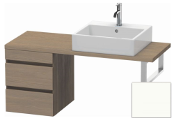 Тумба/шкафчик для консоли/столешницы Duravit DuraStyle под раковину 40х54,8х51,2 см, подвесная, ДСП, цвет: дуб терра/белый матовый, 2 выдвижных ящика, прямоугольная
