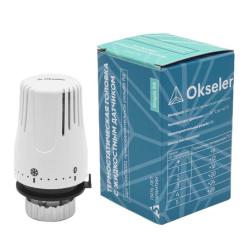 Термоголовка Okseler Simple RA от +6°C до +28°C жидкостная, для клапана радиатора отопления
