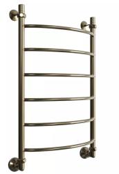 Полотенцесушитель Двин R 80/50, водяной (1"-1/2" К3  состаренная бронза полуглянец), универсальное подключение, нержавеющая сталь, настенный, форма лесенка, цвет состаренная бронза полуглянец, к отоплению и ГВС, для отопления, обогрева в ванной
