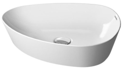 Раковина DURAVIT Cape Cod 50х40,5х10 см, накладная, асимметричная, керамика DuraCeram, цвет белый, без отверстия/площадки под смеситель, без перелива