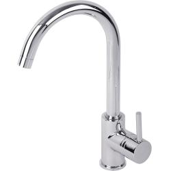 Смеситель для кухни/мойки Migliore Fortis однорычажный, керамический, с поворотным изливом, длина излива 180 мм, латунь, цвет хром